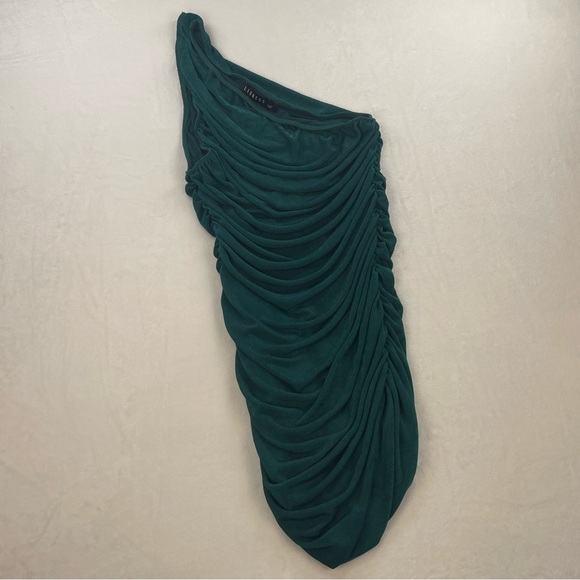 Princess Polly Lioness The Goddess Mini Dress Forest Green - Picture 7 of 9